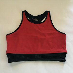 Flirtitude black & red sports bra with sex appeal size XL